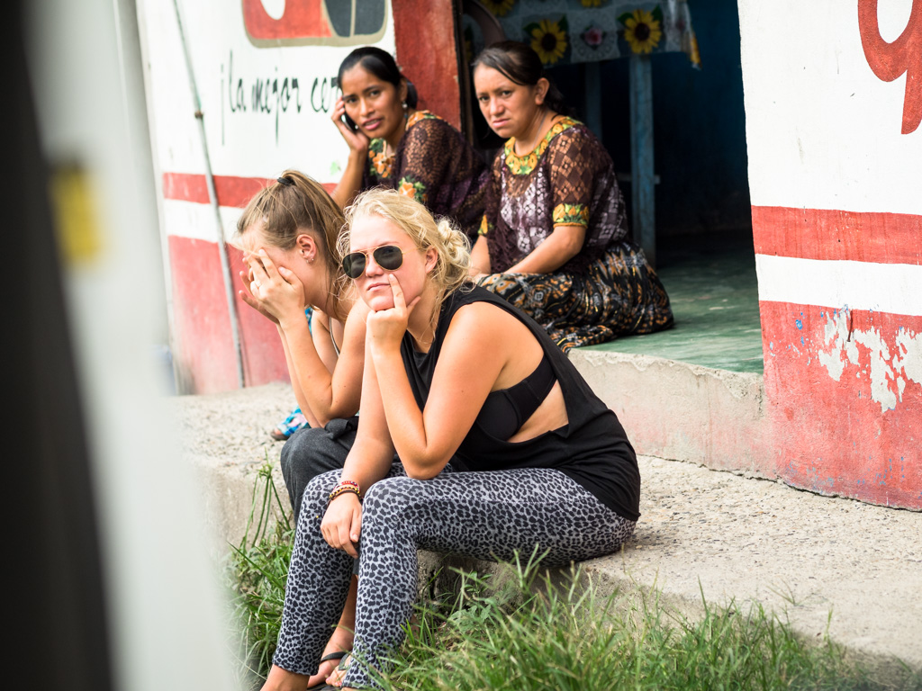 Unexpected delays. Somewhere south of Flores, in Petén, Guatemala. 10 Ways To Keep The Peace With Your Travel Buddy - GreatDistances / Matt Wicks