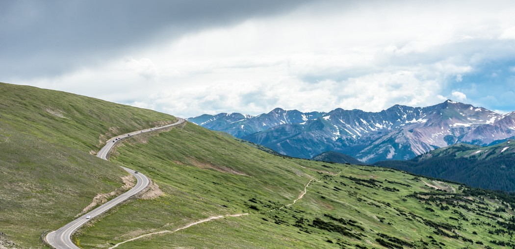 Trail Ridge Road and the Never Summer Mountains. • GreatDistances